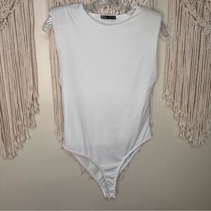 Zara Cream Knit Detail Top